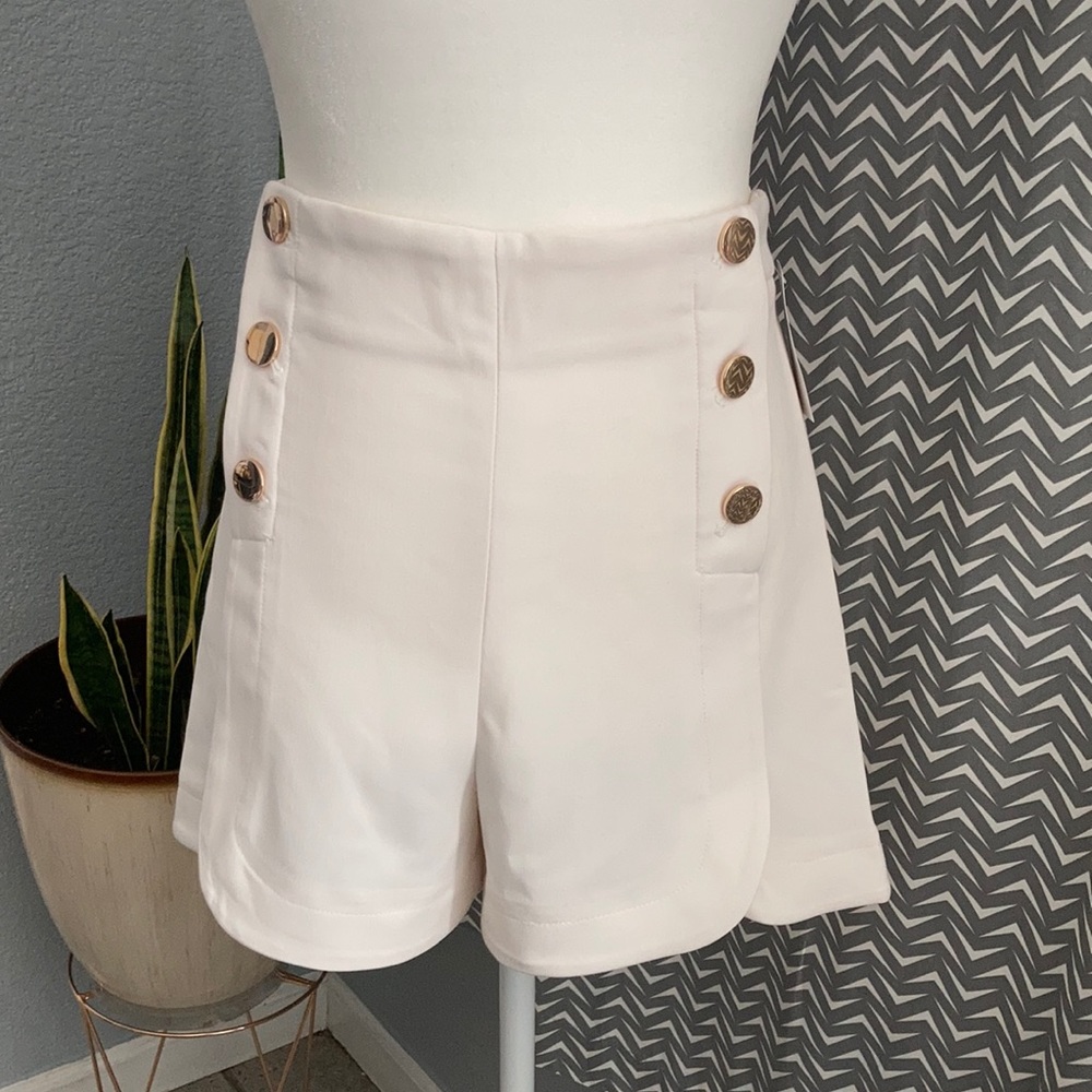 Gold and cream shorts size 8 NWT.  New with tags.